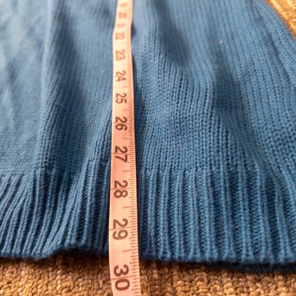 Twiggy London Womens Size 2X Knit Sweater Teal Cowl Neck Oversize Pullover Soft - Picture 7 of 9